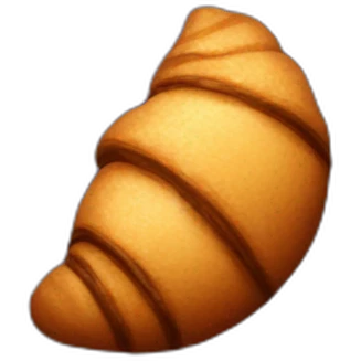 chocolate croissant  emoji