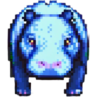 A little hippo in the hand emoji