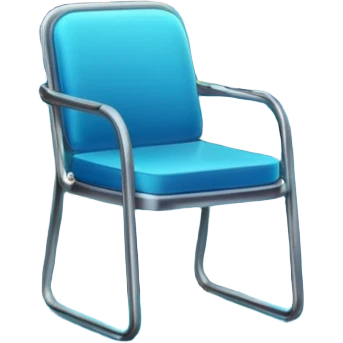 Window with neon reflection + empty chair, Apartment Windows. emoji