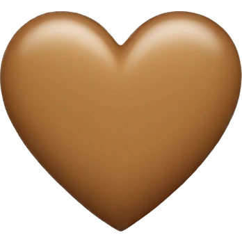 light brown heart emoji