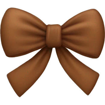 Brown bow emoji
