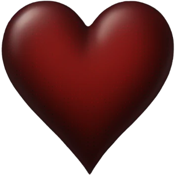 dark red heart emoji