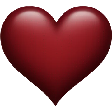 Dark red heart emoji