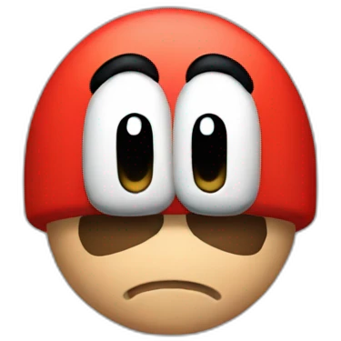 super mario extremely tired emoji