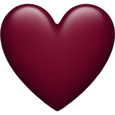 Burgundy heart emoji