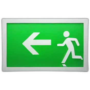 Exit sign emoji