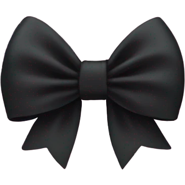 Black bow emoji