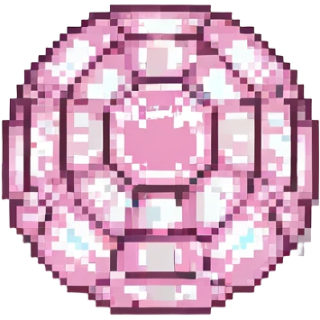 high quality pink crystal emoji