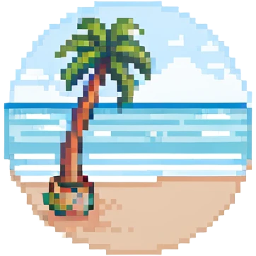 beach vacation scene emoji