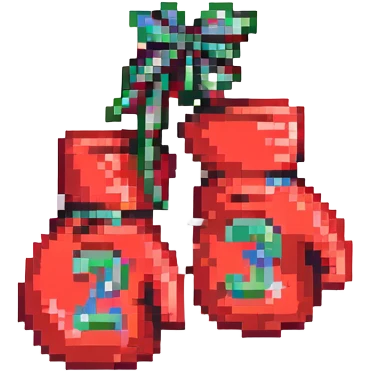 красные боксерские перчатки друг на друге с надписью "23", no background emoji