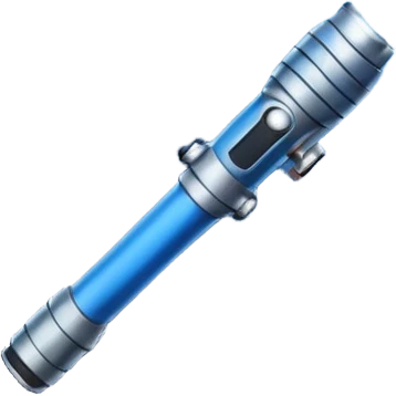 Blue lightsaber emoji