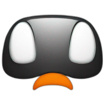 Logo orange et noir emoji