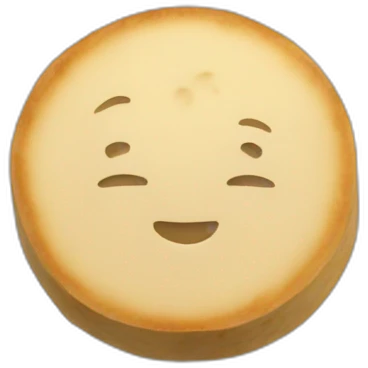 round tofu with a grid pattern on top emoji