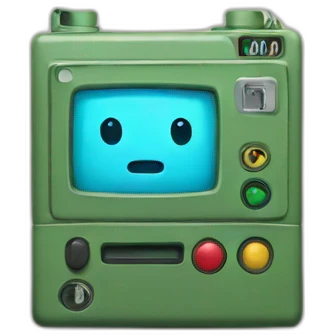 BMO with an m4 emoji