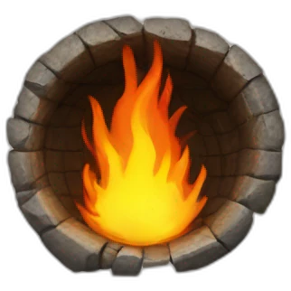 hole in the fire emoji
