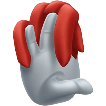 Knuckles wave emoji
