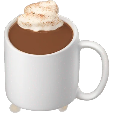 aesthetic Hot Chocolate Mug emoji