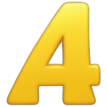 a yellow number one emoji