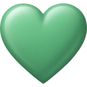 Sage Green heart emoji