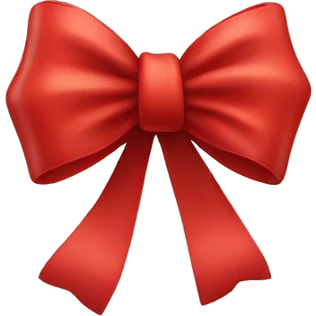 Red bow emoji