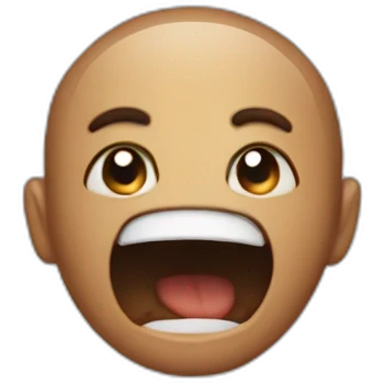 I am screaming emoji