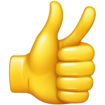 Yellow thumb up emoji
