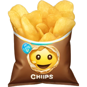 Chips with nuttela emoji