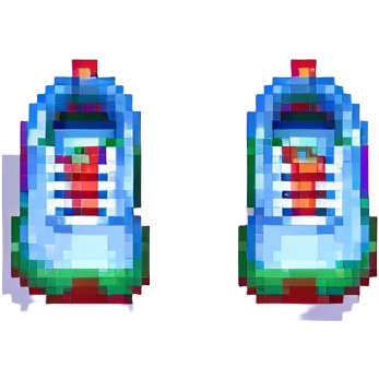 retro and blocky sneaker emoji