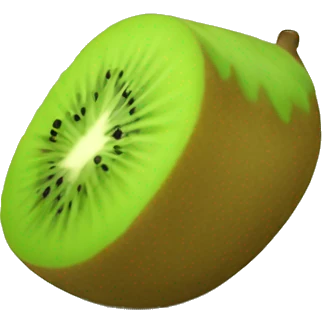 3D kiwi fruit  emoji