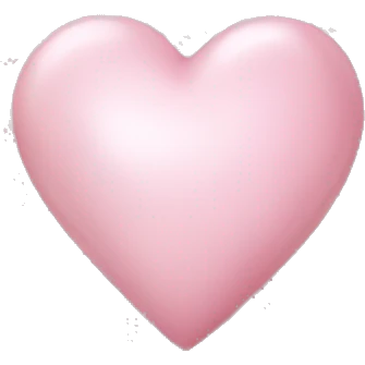 pearl light pink heart emoji