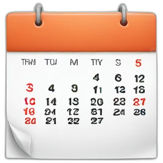 calendar waiting emoji