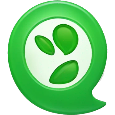 green mark done within a thought emoji