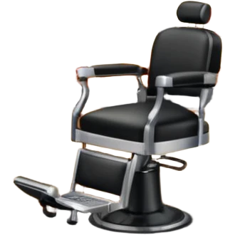 Barber shop with autumn leaves scene emoji