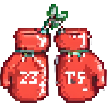 красные боксерские перчатки с надписью "23", no background emoji