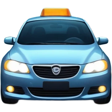 Night driving emoji