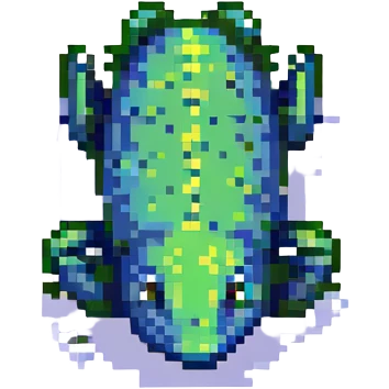 tadpole, retro, vibrant emoji