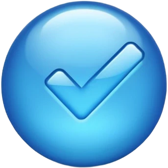 Blue Verify emoji emoji