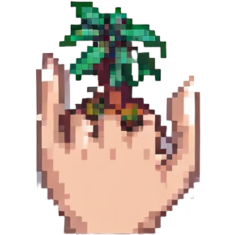 a hand emoji