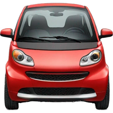 Red Smart car front emoji