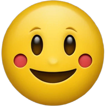 smiling emoji just like in the pacman  emoji