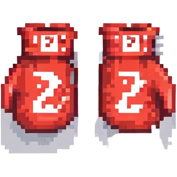 красные боксерские перчатки с надписью "23", no background emoji