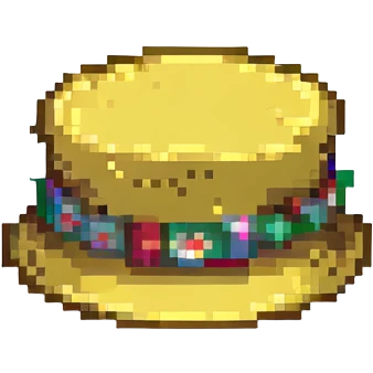золотая шляпа, no background emoji