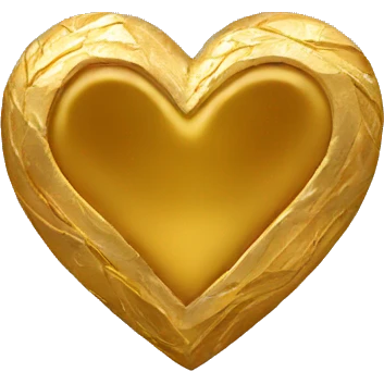 Gold heart emoji