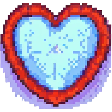 heart, pixel art style emoji