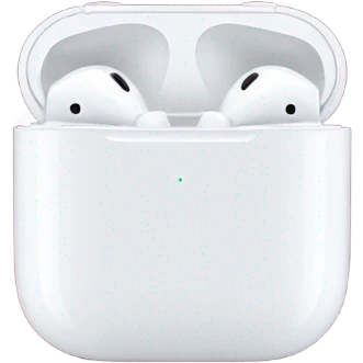 Air Pods maroon color emoji
