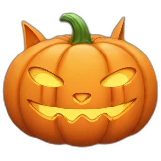 jack o lantern cat emoji