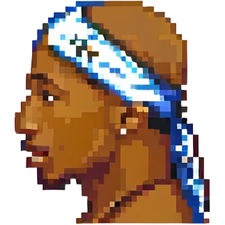 Репер 2Pac в профиль, no background emoji