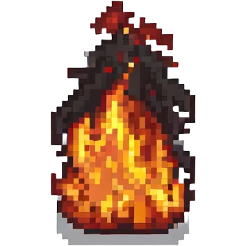 fire with firewood emoji