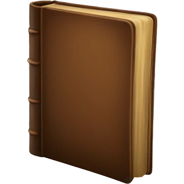 Brown vintage book emoji