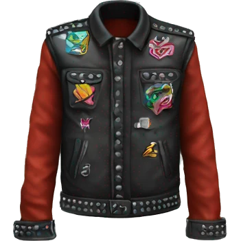 Punk battle jacket emoji